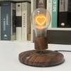 Romantic Heart Design Warm LED Night Light Table Lamp Magnetic Levitation Floating Light Bulb for Home Office Bar Counter Decor