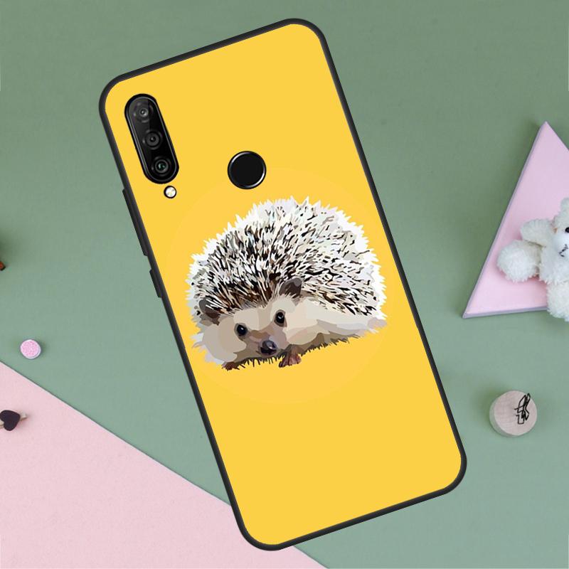 Animal Hedgehog For Huawei P40 P20 P30 Lite P60 Pro Nova 10 9 SE 5T 12i 12s 11i Y91 Y90 Y60 Y70 Y72 Y61 Case