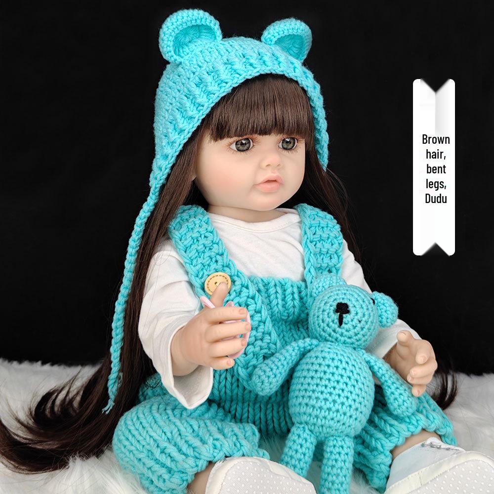 55cm Reborn Babydukke: Utkledningsjente Bursdagsgave Leke
