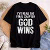 Unisexs Jesus Christ Tshirt Bible Verse Church Religion Christian Tees Christmas Gift God Wins Unisex High Quality Tees