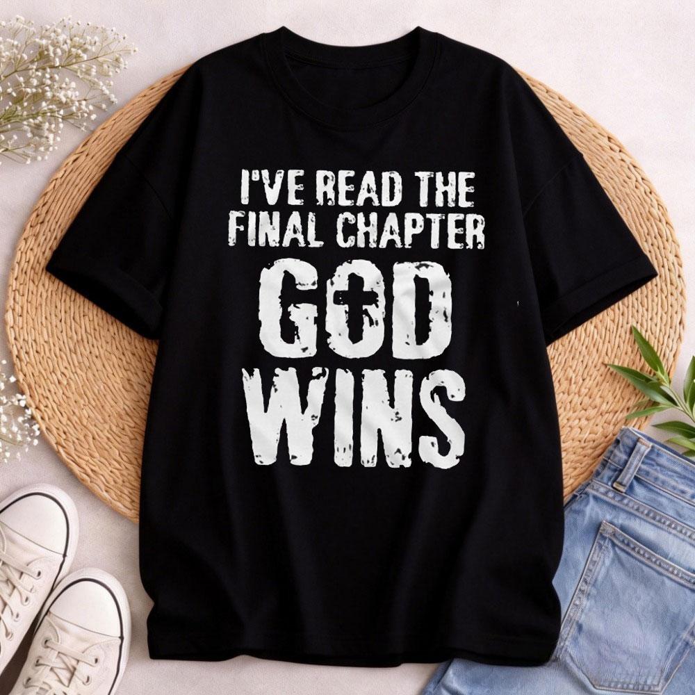 Unisexs Jesus Christ Tshirt Bible Verse Church Religion Christian Tees Christmas Gift God Wins Unisex High Quality Tees