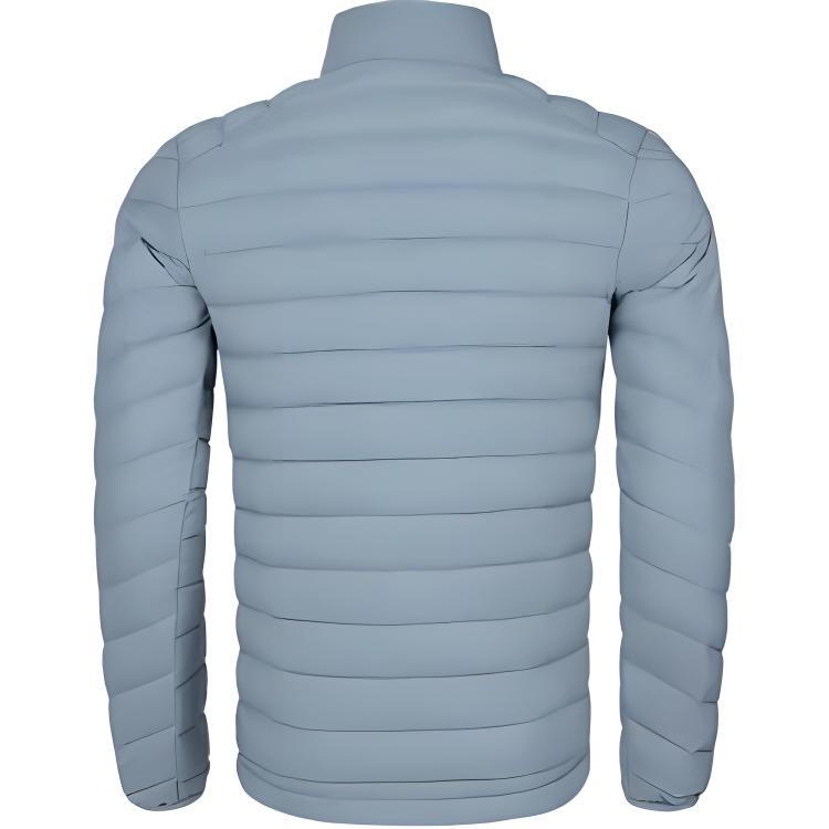 Asics Série Style de Vie Sportif Couleur Unie Polyvalent Chaud Veste de Sport à Manches Longues Manteau en Duvet Vestes Homme Gris Bleu 2031E864-400