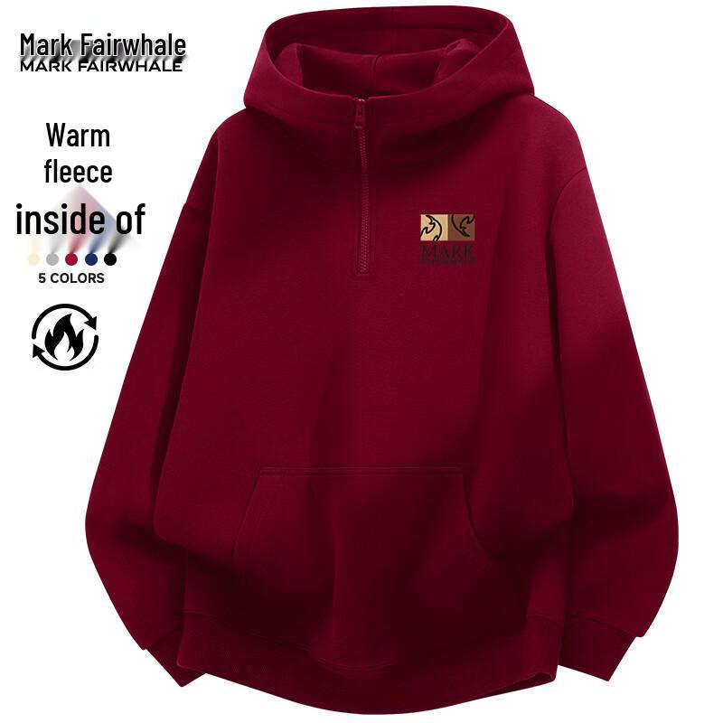 

Mark Fairwhale Men s Hooded Half-Zip Pullover Sweatshirt 3XL