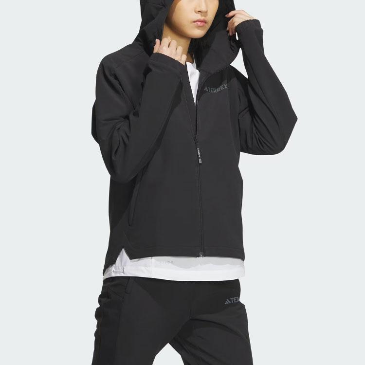 Adidas Dámská bunda Wind.Rdy Softshell Brushed Jacket Černá IS0304