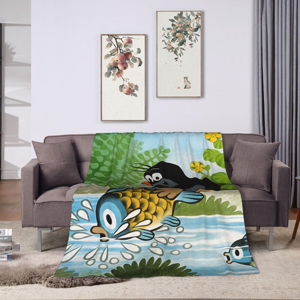 Czech Cartoon Krtek Mole Blanket Soft Cozy  Bedding Throws Spring Girl Couch Bed Travel Car Bedspread
