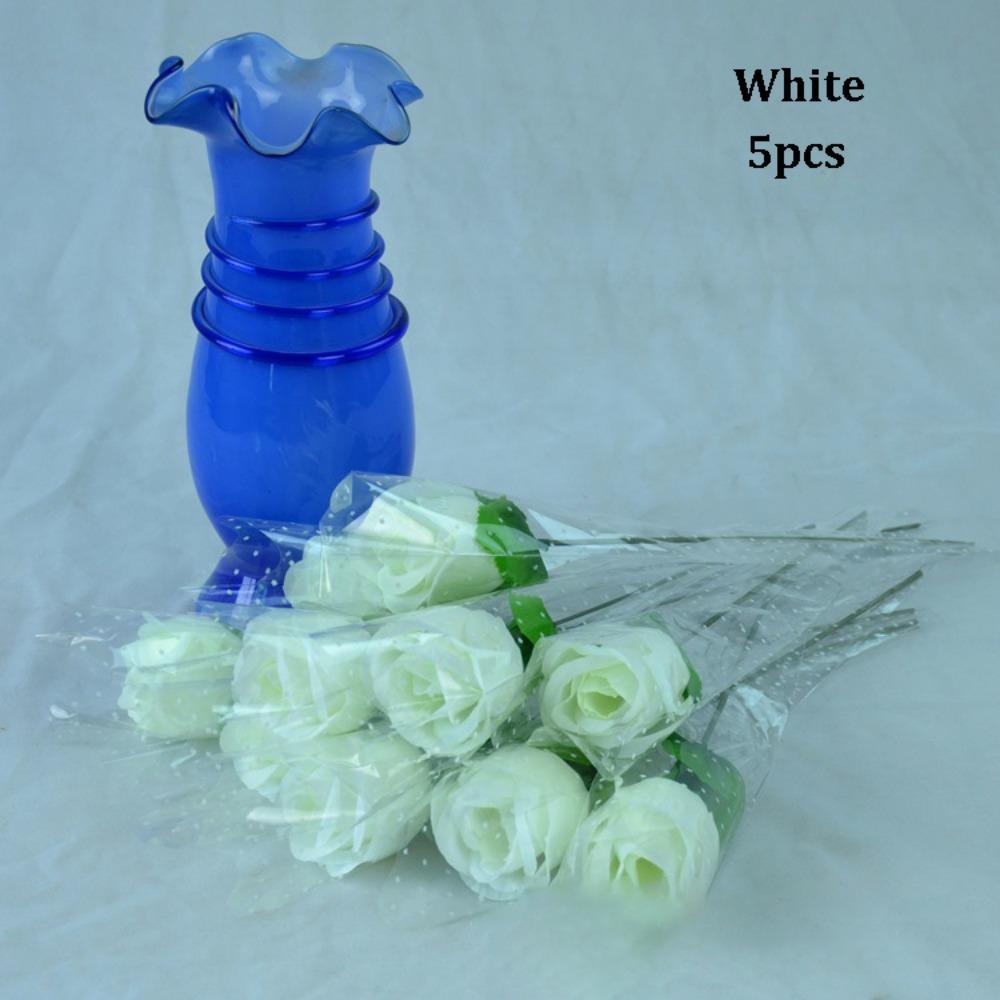 

5pcs New 8 Colors Simulated Rose DIY Party Decoration Festival Supplies Artificial Flowers Home Decor Bouquet Home Decor