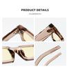 Retro Mirror Square Sunglasses Women Men  Candy Color Luxury Brand Designer Sun Glasses Uv400 High Quality