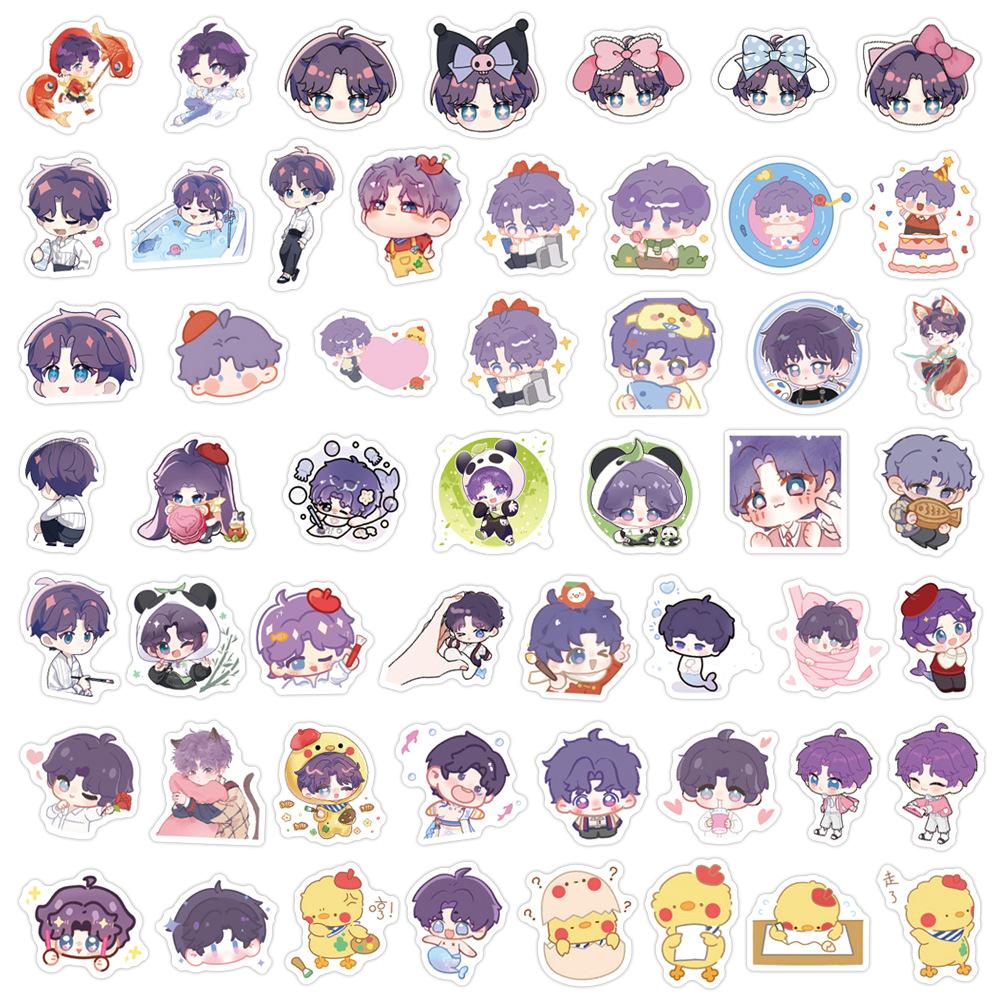 100 New Models Qi Yu QQ People Cartoon Graffiti Stickers Decorate Refrigerator Mobile Phone Skateboard DIY Stickers