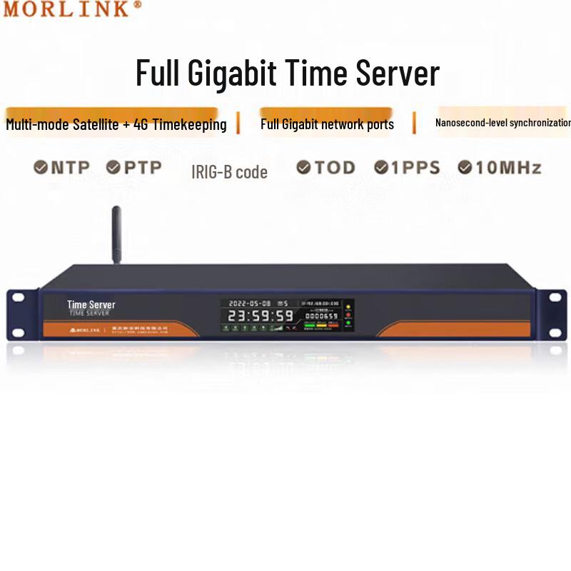 

MORLINK Gigabit PTP/NTP Server with Rubidium Atomic Clock