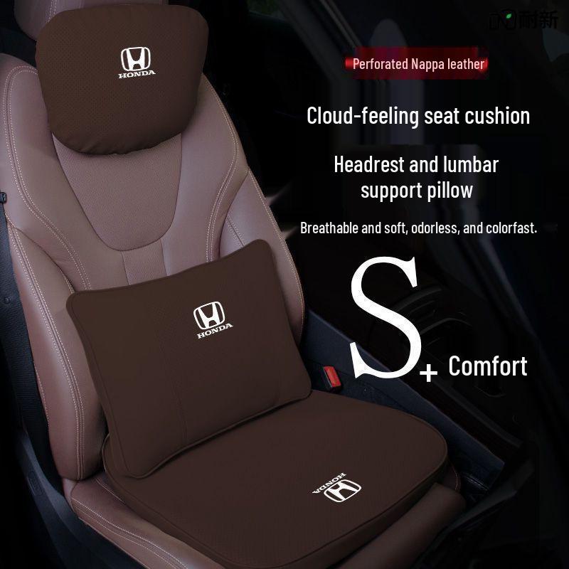 Compatible Headrest, Neck, and Lumbar Support for Honda: Avancier, Vezel, Civic, CRV, Accord, XR-V.