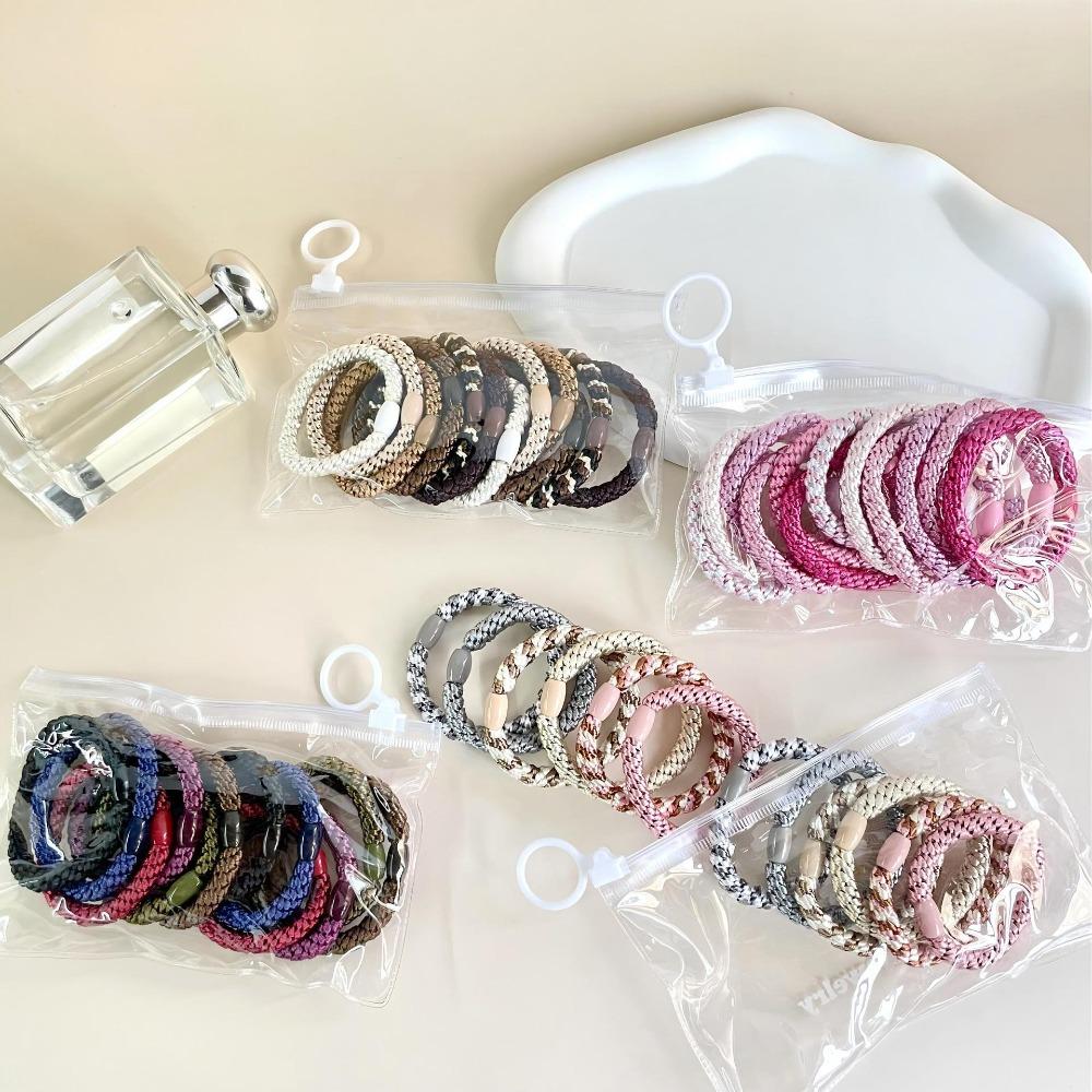 12pcs/set Nylon Hair Rope Set High Quality Elastic Rubber Band Fashion Ponytail Holders  Gifts