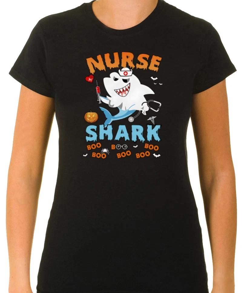 Nurse Shark Boo Boo Women 3/4 Short Sleeve T-Shirt L804 S