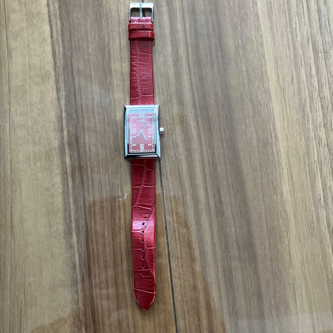 Used FURLA analog watch red