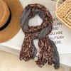 Ladies Shawl Scarf Floral Print Versatile Comfortable Bright Color Shawl Wrap Soft-textured Winter Accessory