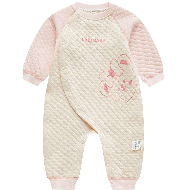 RABBI Baby Quilted Long Sleeve Bodysuit 90