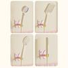 Pet Bathing Shower Holder Butterfly Head Holder, Wall Mounted Self-adhesive Handheld No Drill Bracket Bracket, Universal Adjustment Waterproof
