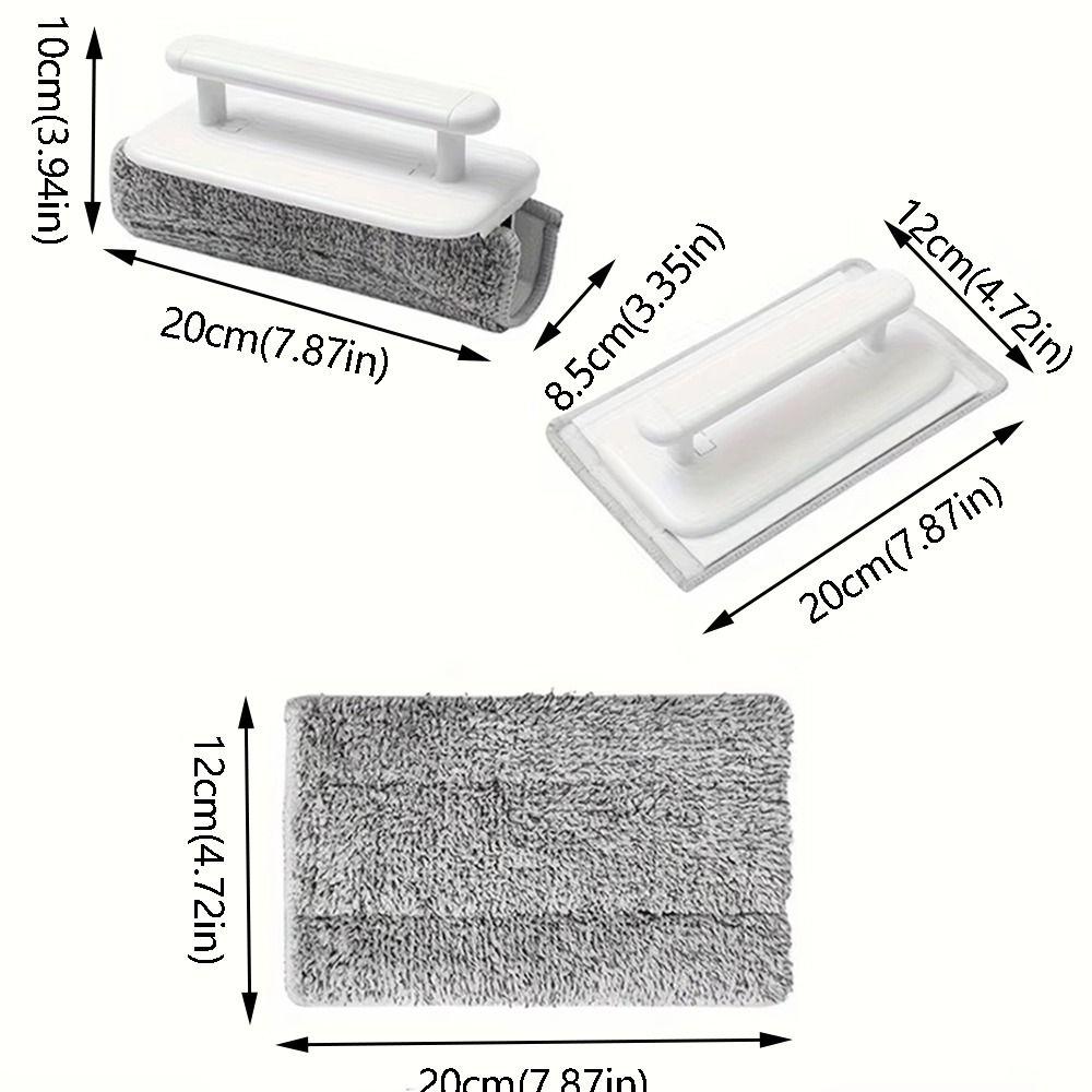 Detachable Window Washing Brush Ergonomic Handle Window Groove Cleaning Tool Kitchen Surfaces