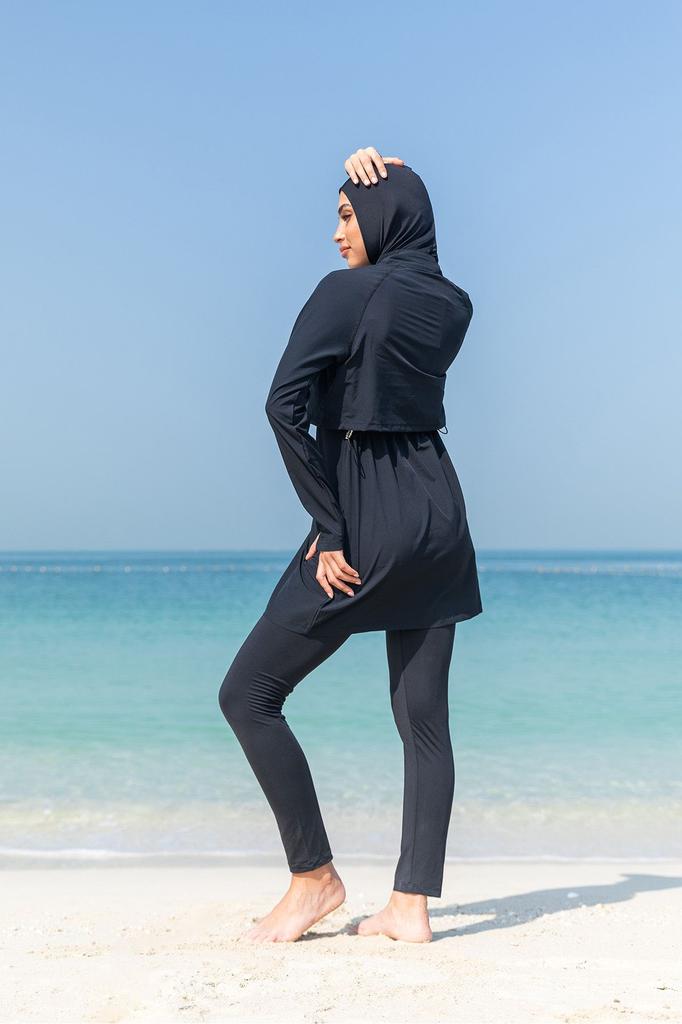 Womens Muslim Modest Islamic Full Cover Burkini Beach Swimming Costume Swimwear Hijab Beachwear Swimsuit 