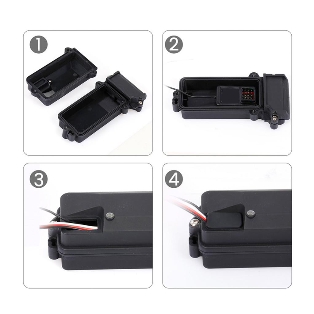 RC Receiver Box Waterproof Receiver Radio Box ESC Protection Replacement For Traxxas