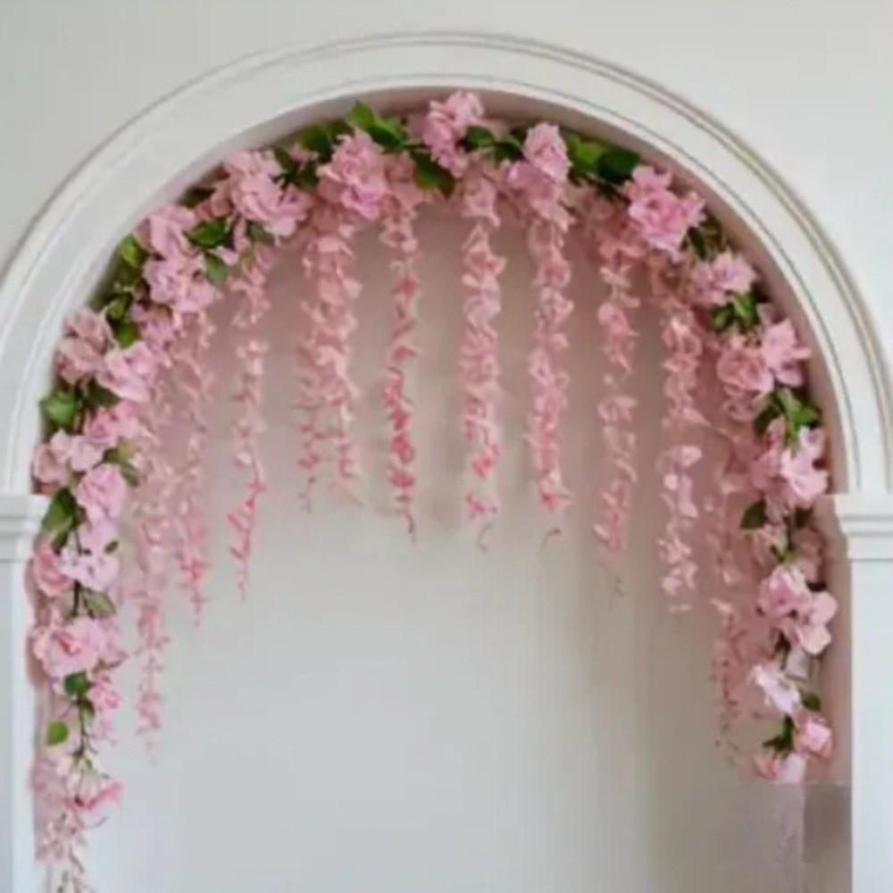 Hanging Garland Simulated Wisteria Flower Floral Plants Fake Flower Strings  Proposal