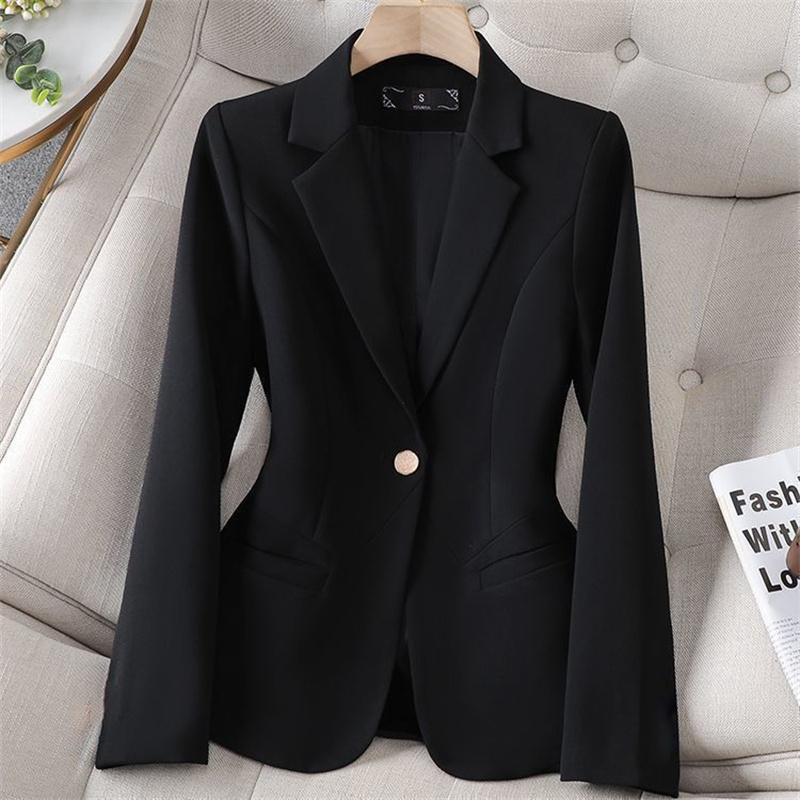Casual Small Suit Jacket Female  Spring Autumn Temperament Outerwear Korean Blazer Coat Women’s Overcoat Tops