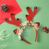 Flashing Christmas Headband with Built-in LED Light New Year Headgear Festive Hair Accessories for Holiday Parties