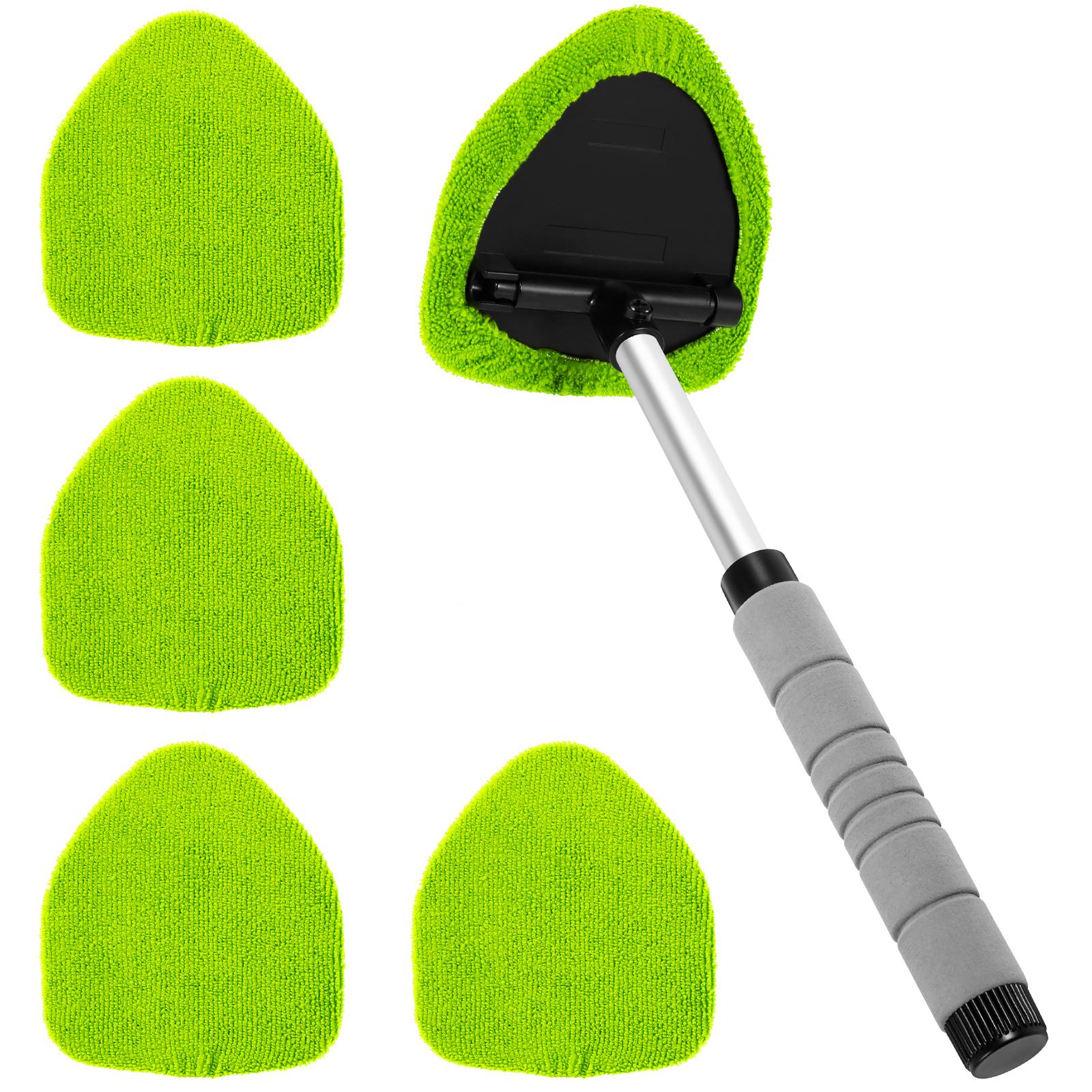 

New Car Window Cleaner Brush Kit Windshield Cleaning Mop Microfiber Towel Car Detail Interior with Long Handles Cleaning Tools