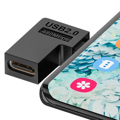 Angled O USB To UsbC TypeC Adapter,90 Degree O USB To TypeC Converter Connectors