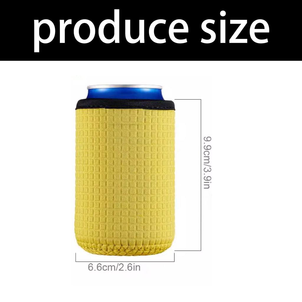 Portable Cup Sleeve Neoprene Drink Cooler Bottle Sleeve Reusable Neoprene Insulated Can Sleeve Drink Decoration
