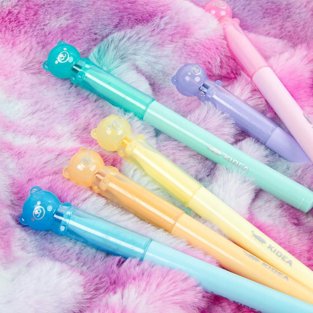 FLAMASTRY KREMOWE MISIE 6 KOLORÓW KIDEA 4338