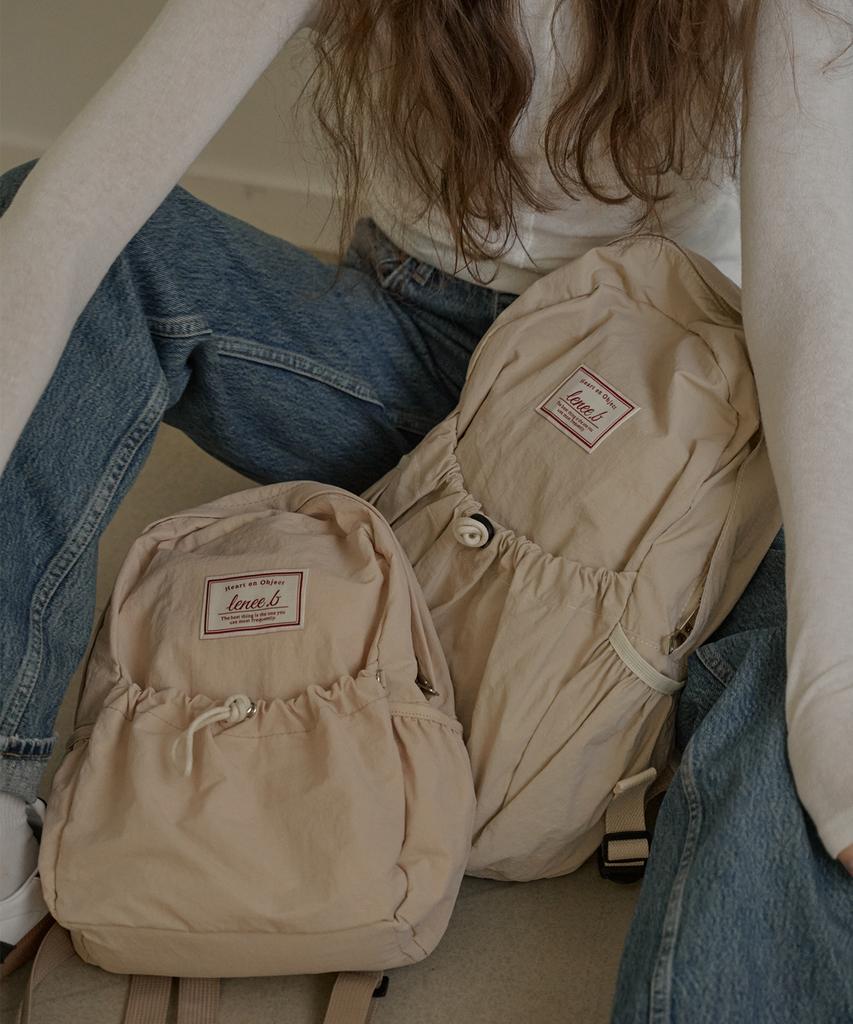 Leneeb String Backpack Ivory