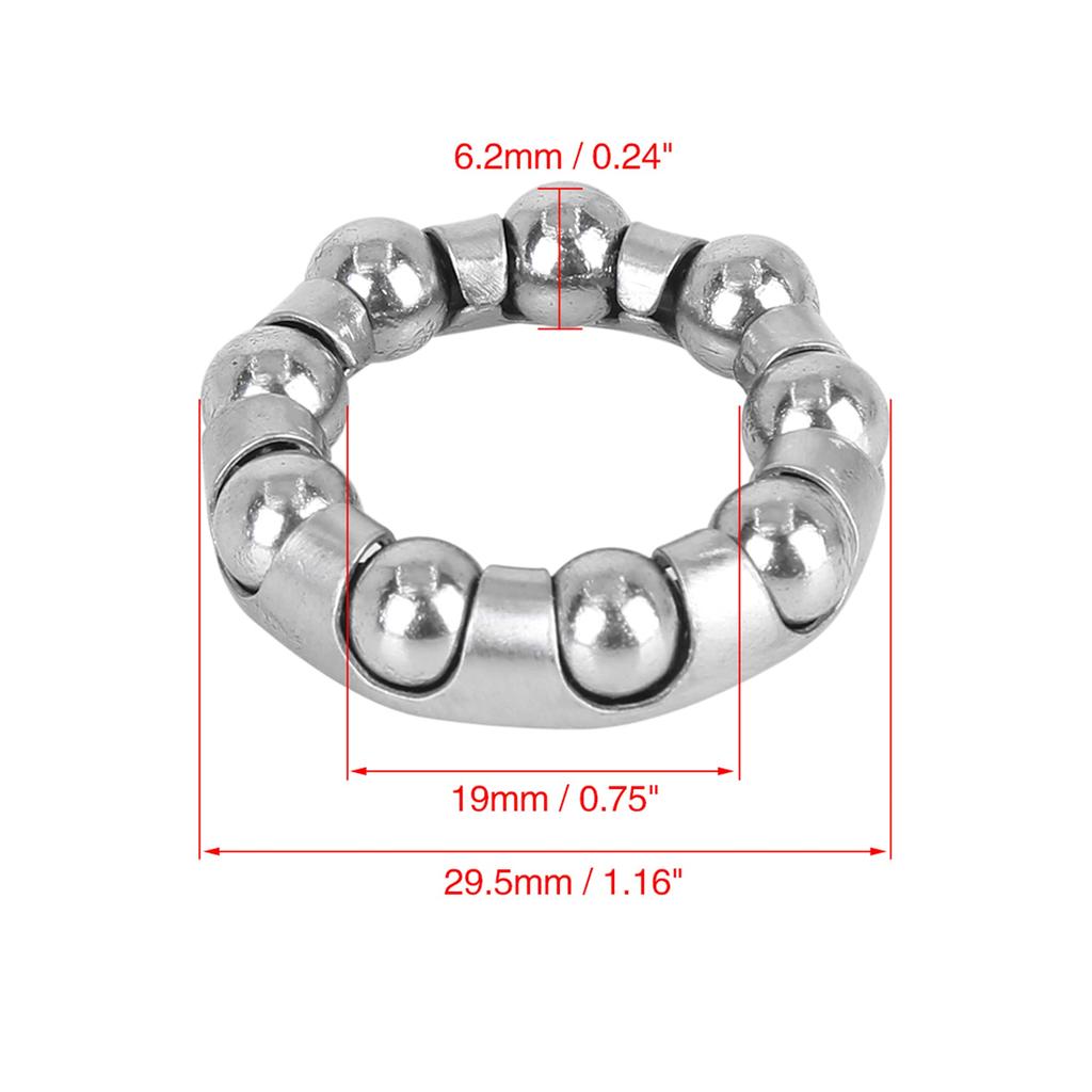uxcell Ball Bearing Cage 29.5mm X 9 Crank Bearing Mid Axle Wheel Bearing Retainer for Bicycle 4pcs