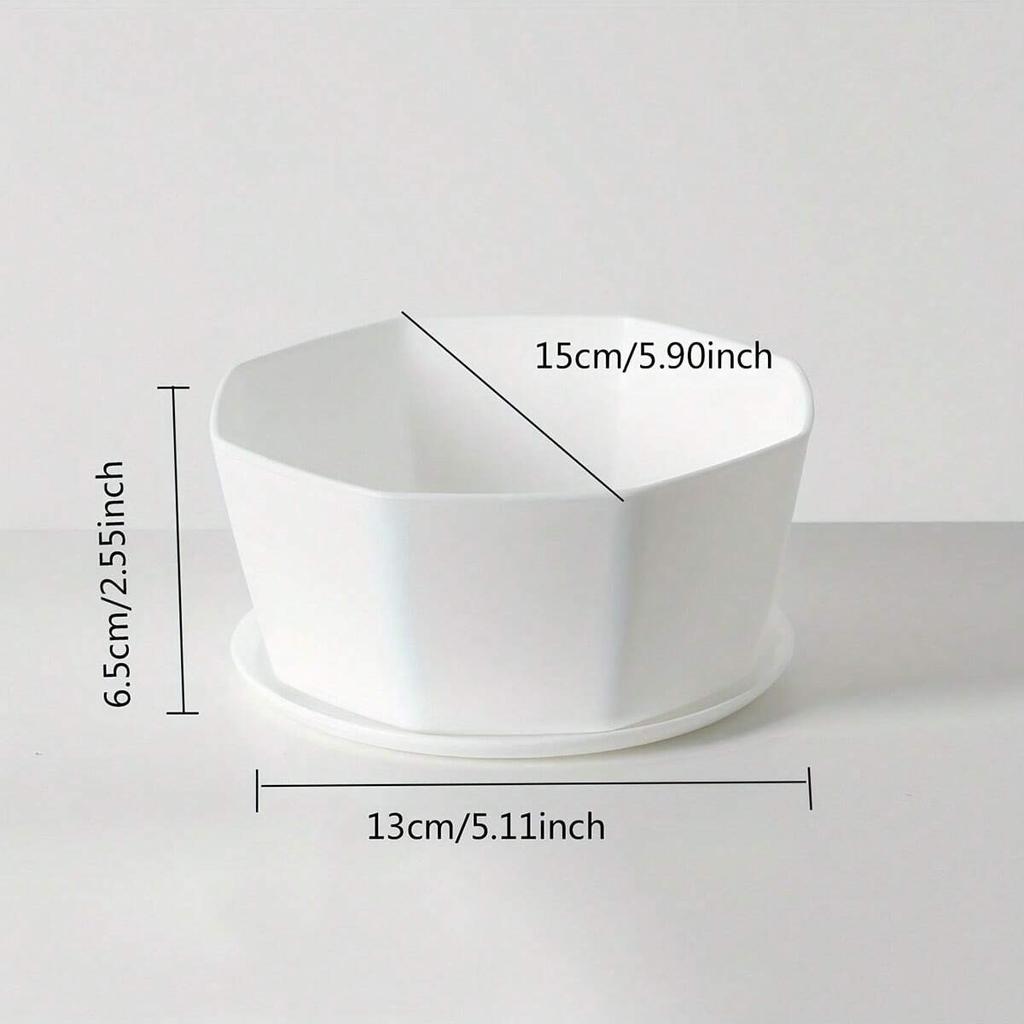 1/3/4pcs Morden Decorative Creation Flower Pots and Planter with Tray for Indoor Outdoor Garden House PlantsAfrican Variety