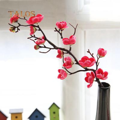 1Pc Artificial Plum Blossom Cafe Shop Wedding Bouquet Party Fake Flower Decor Decoration