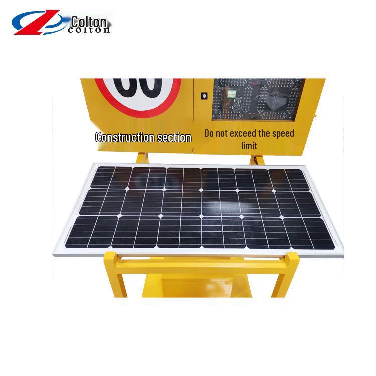 Portable Solar-Powered LED Radar Speed Display with Remote Control