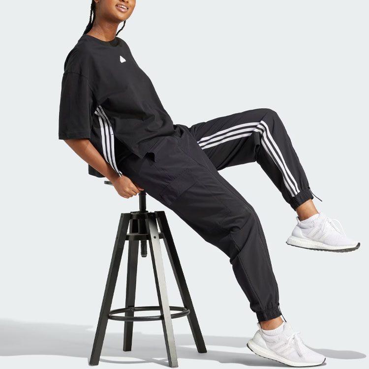 adidas Tanz All Gender Vielseitig Gewebte Cargosportanzughose Gewebte Jogginghose Damen Schwarz IN1826