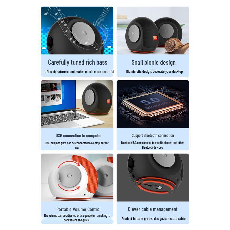 JBL Pebbles Mini BT2 Bluetooth Computer Speakers