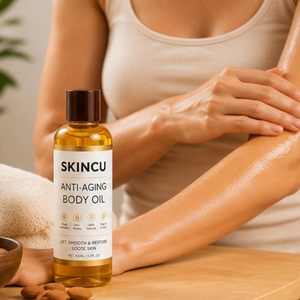 SKINCU Body Oil for Dry Skin, Lightweight Moisturizing Body Oil, Daily Skin Care Oil, 100ml, Pack of 2