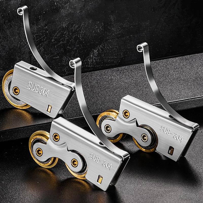 2 Stück Schiebetür Rollen Schrank Schiebetür Bodenrollen Lager Küche Badezimmer Türschienen Glattgleitende Rollen