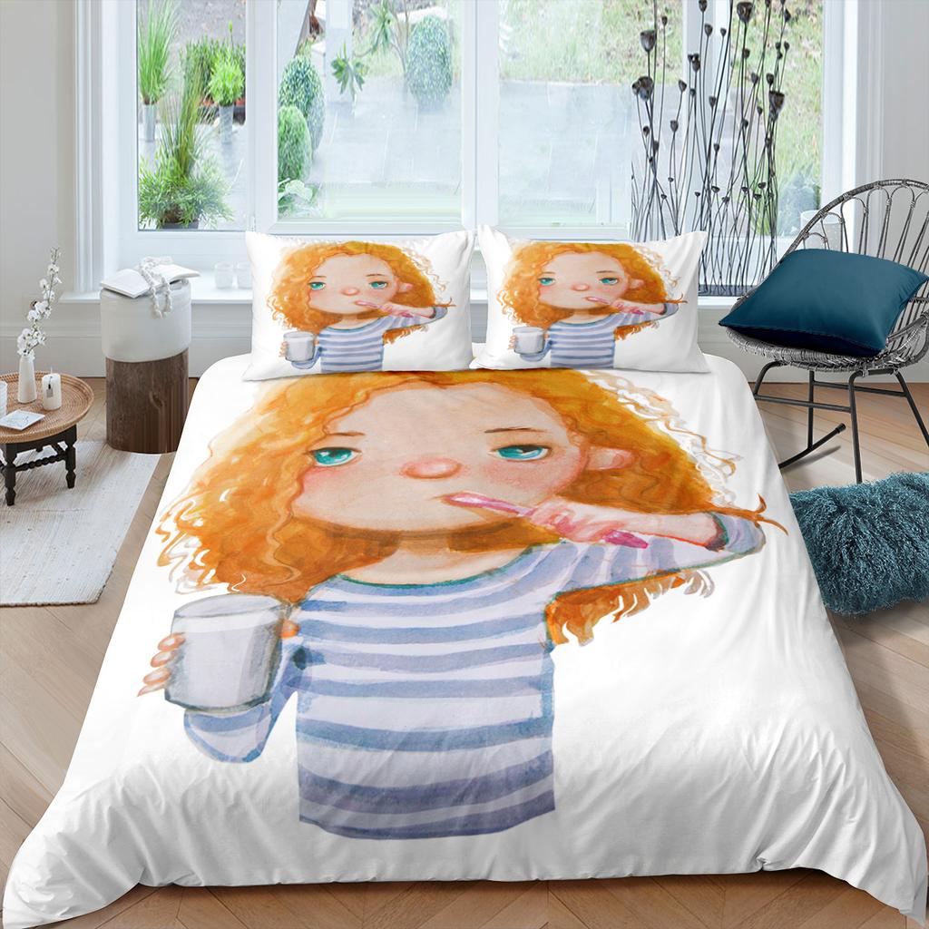 Luxury Duvet Cover and Pillowcase Digital Printing Star/moon/meteor Double Winter Quilt Cover Set Lantern Duvet Cover 1 Person