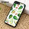 Krajews avocado Pattern Soft Phone Case Cover For iPhone 16 15 SE2020 14 6 7 8 plus 11 12 13 pro max coque Shell Fundas