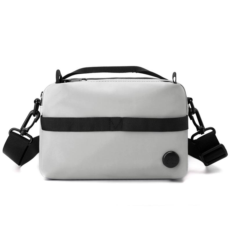 Men's Sports Crossbody Bag Multi-Pocket Small Square Bag Women Solid Color Shoulder Bag