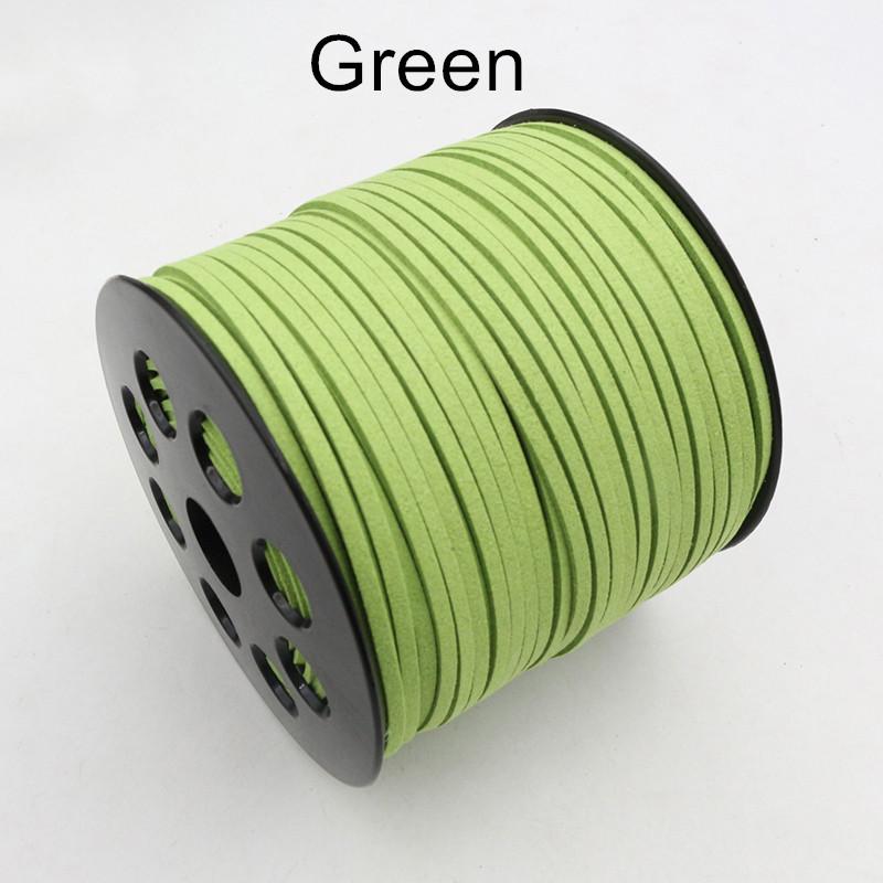 10m/lot 2.5mm Flat Faux Suede Braided Cord Korean Velvet Leather Thread String Rope For DIY Necklace Jewelry Making Supplies