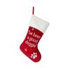 Christmas Stockings 19 Inch Large Embroidered Xmas Stockings with Plush Cuff Fireplace Hanging Ornament for Holiday Party Decoration