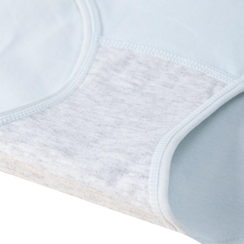 Damen Frühling und Herbst Baumwolle Atmungsaktiv Hohe Taille 10A Antibakteriell Verlängerter Schritt Unterwäsche