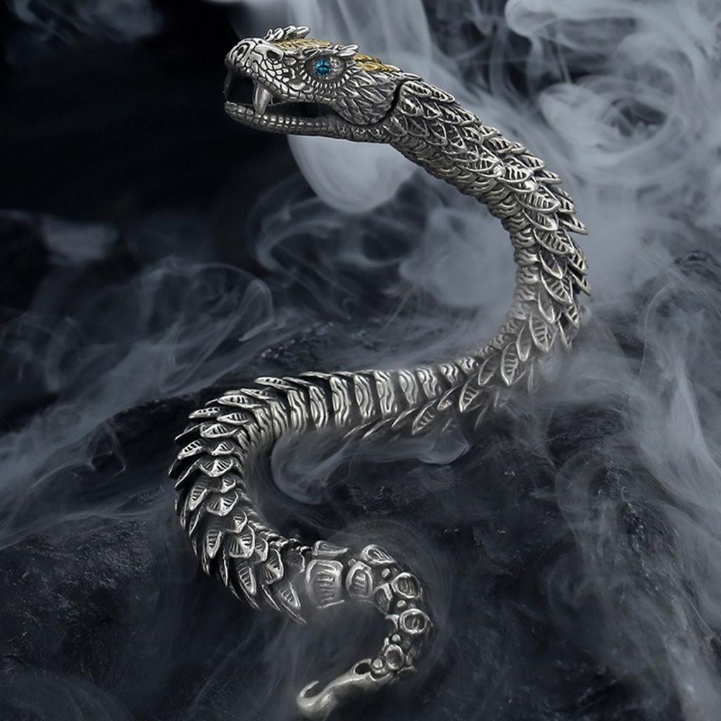 Men's Bracelet High-end Design Personality Snake Hip-hop Domineering