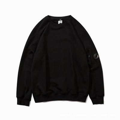 CP Trendy Unisex Mikina s okrúhlym výstrihom a dizajnom šošovky - Jesenná/Zimná Jednofarebná, So zipsom a vreckom.
