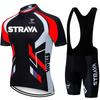 Grenzüberschreitend heiß verkauft STRAVA Radsportanzug Träger Radsportanzug Hose Radsportteam Version Kurzarmanzug Fabrik Großhandel