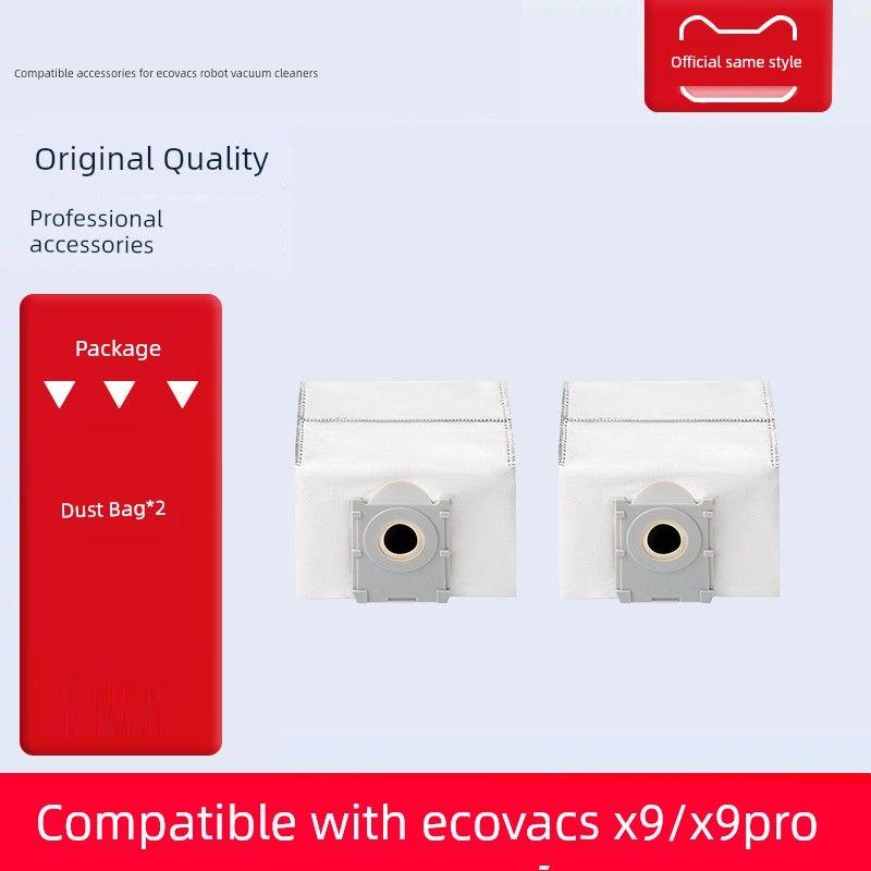 

Suitable for Ecovacs Sweeping Robot X9 Pro Accessories: Roller Mop Cloth, Roller Brush, Side Filter, Dust Bag, Cleaning Fluid 2 Activated Carbon Dust Bags