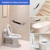 Shower Toilet Handrail Stainless Steel/Plastic Bathroom Tub Grab Bar Anti Slip Prevent Falls for Elderly Safety Support Handle
